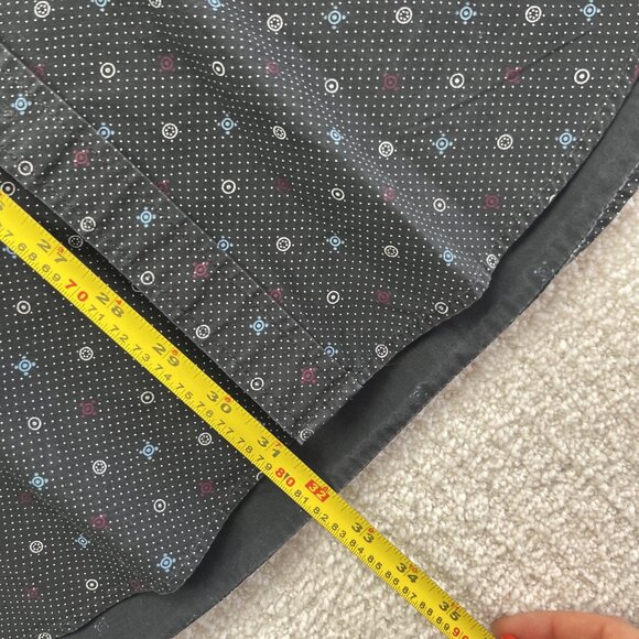 Ben Sherman Shirt Mens XL Dark Blue Geometric AOP Dots Button Down Slim Fit - Picture 7 of 12